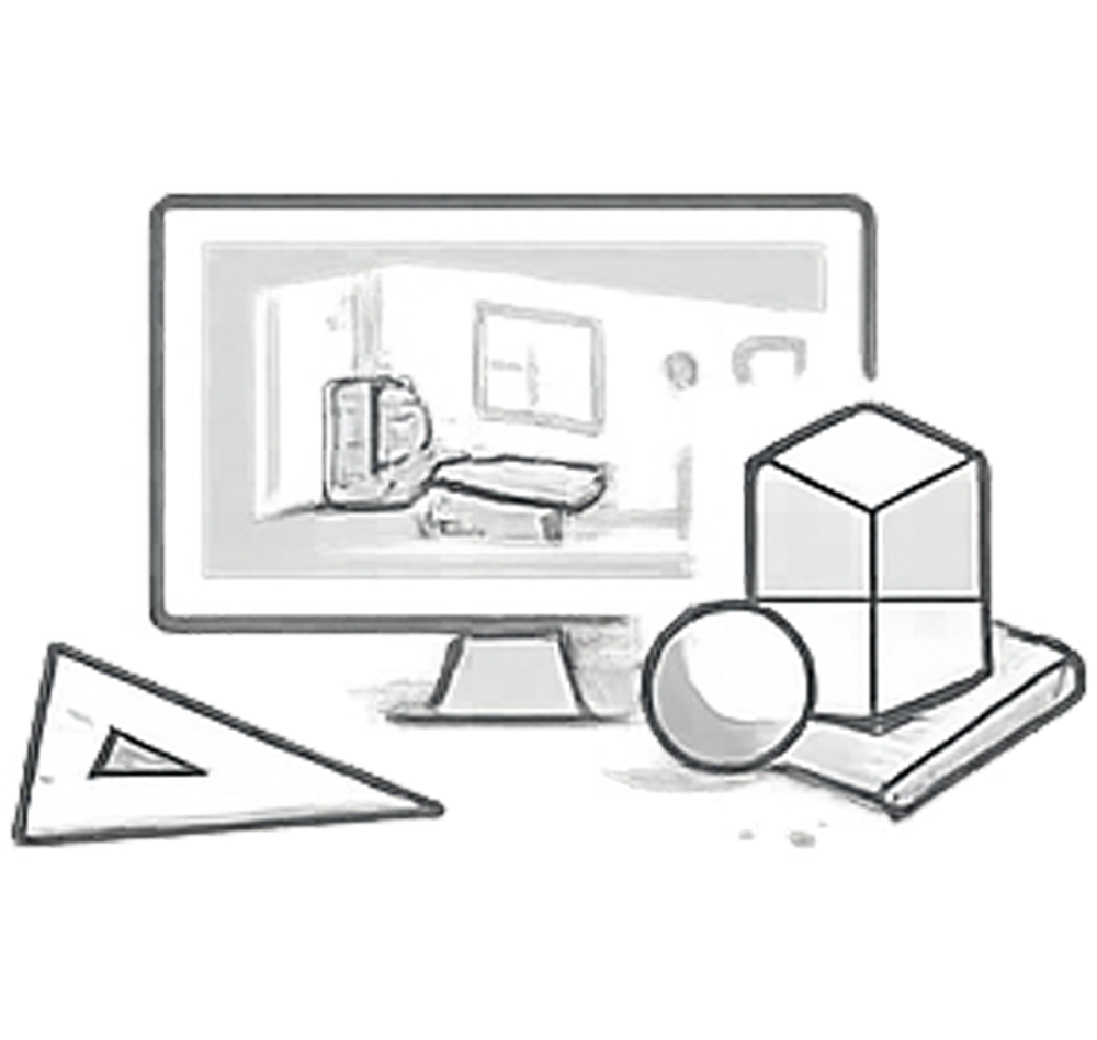 Pictogramm zur Modellierung am PC