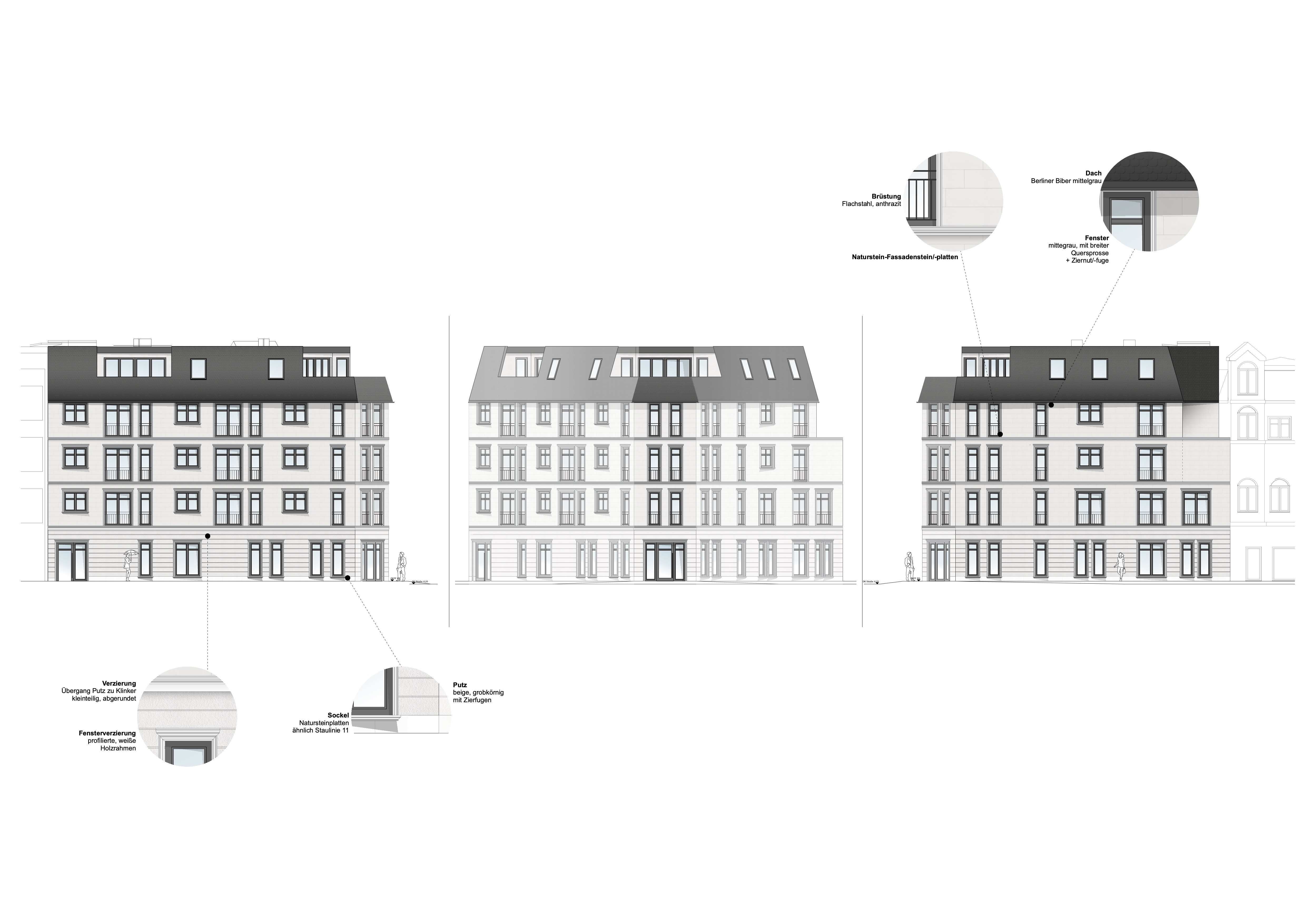 Fassadenansicht Entwurf STA